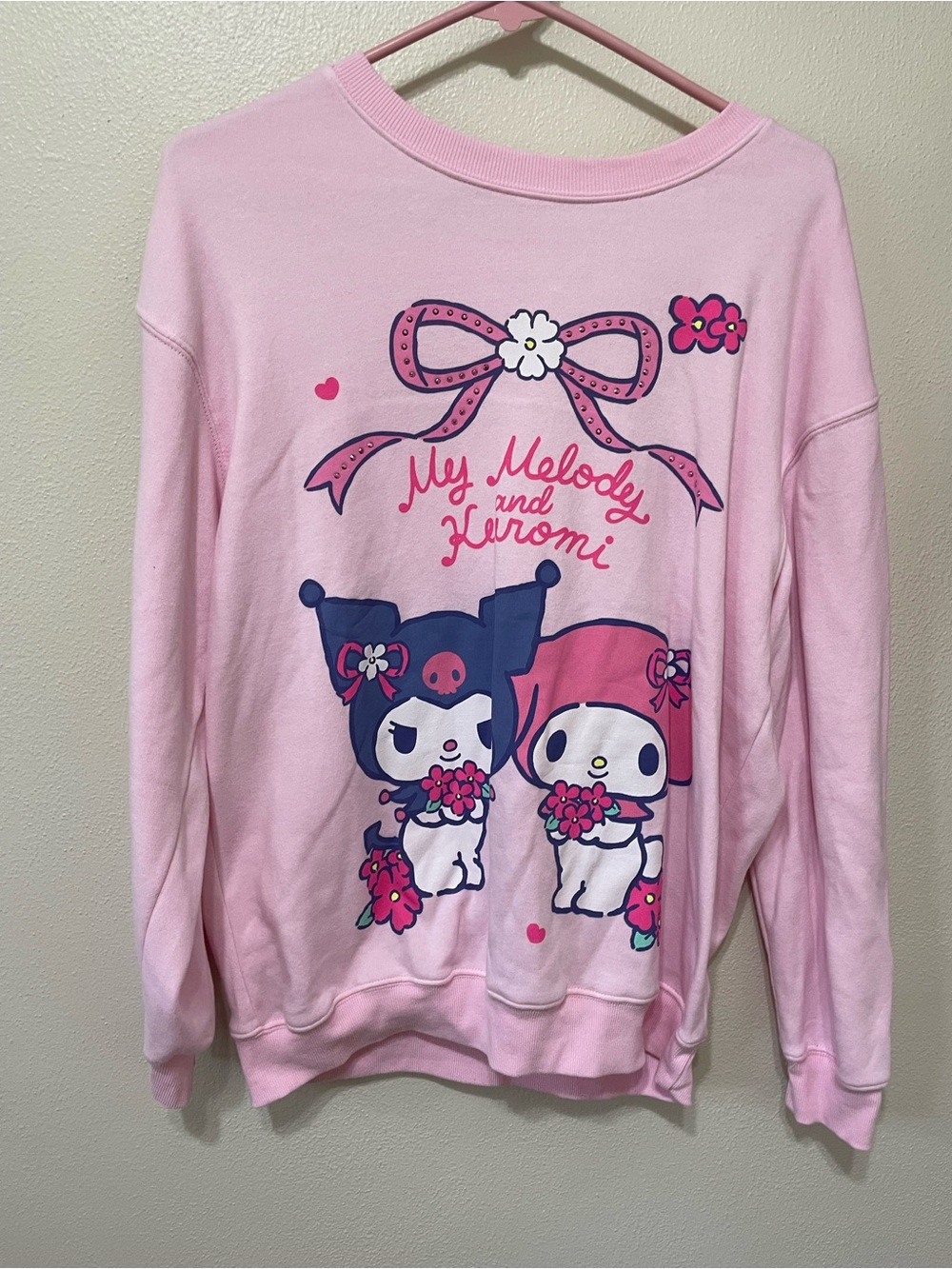 Hybrid Apparel Pink My Melody & Kuromi Graphic Sweatshirt